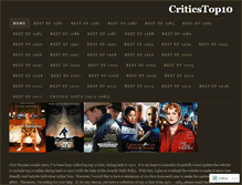 Tablet Screenshot of criticstop10.com